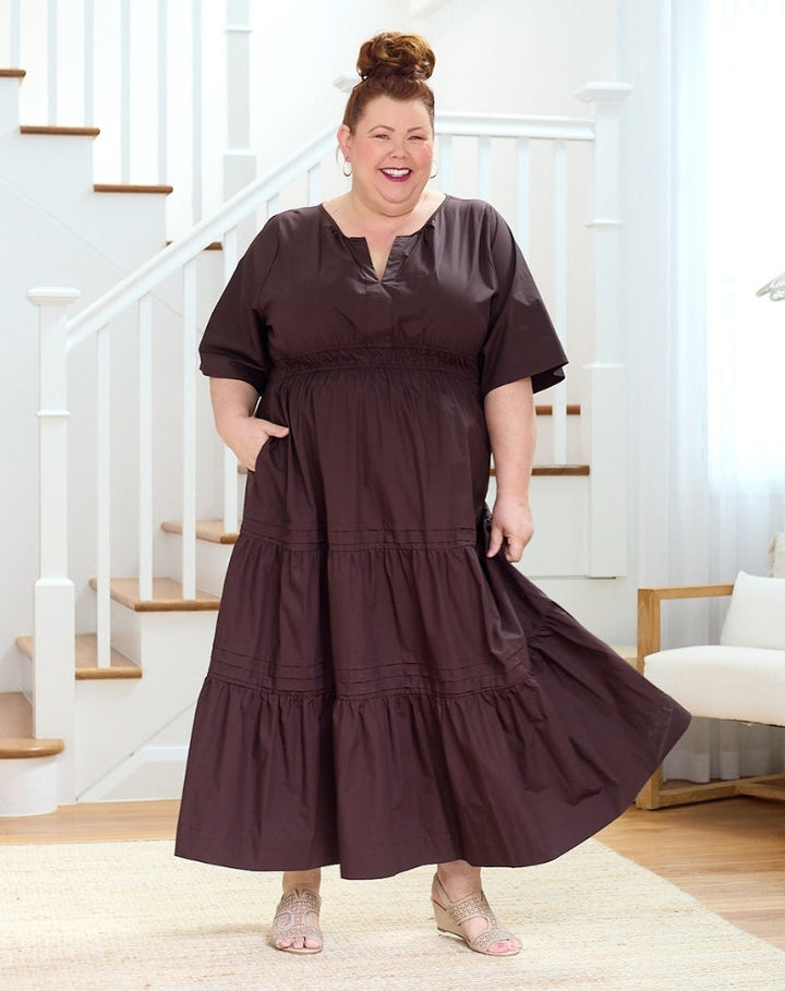 Teddie Maxi Dress - Chocolate