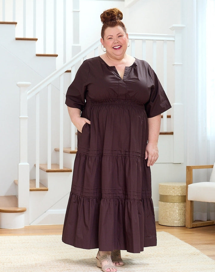 Teddie Maxi Dress - Chocolate
