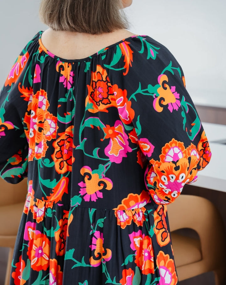 Jamie Dress - Sunset Garden