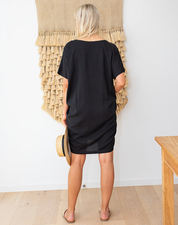 Pocket Dress -Black