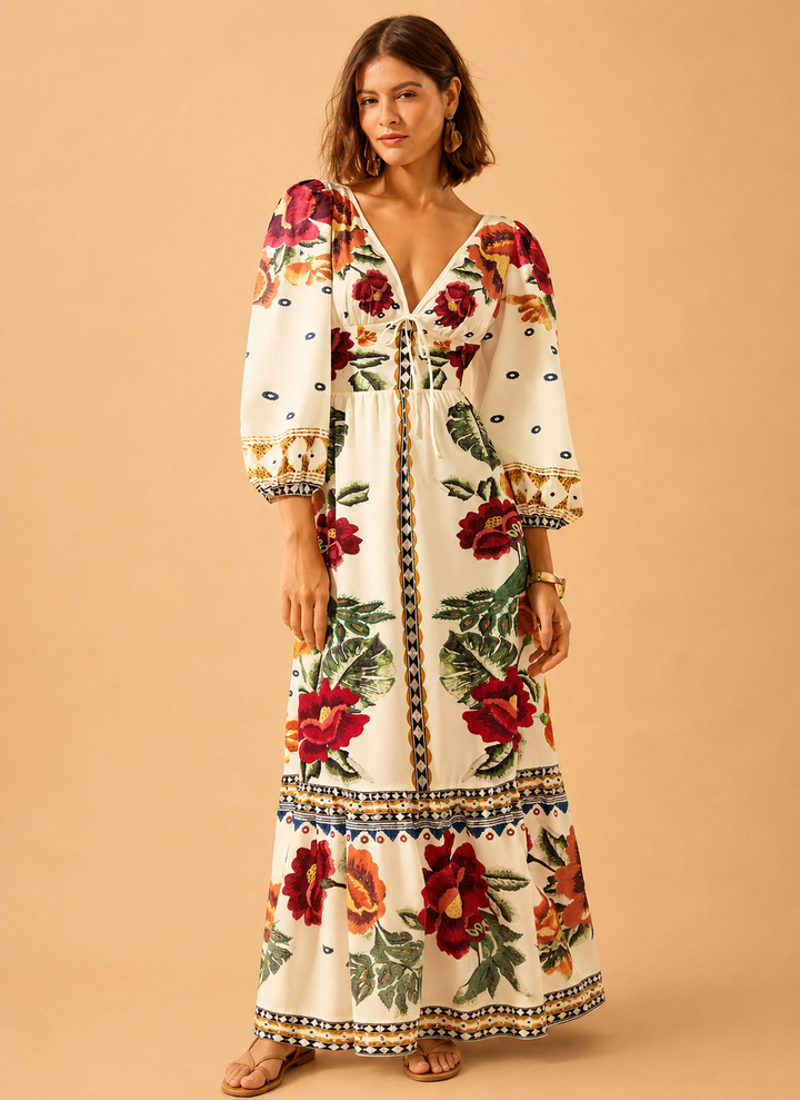 Lillian™ | Floral Holiday Dress